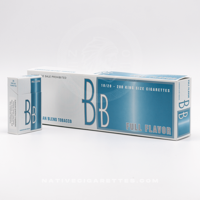 bb full king size cigarette carton