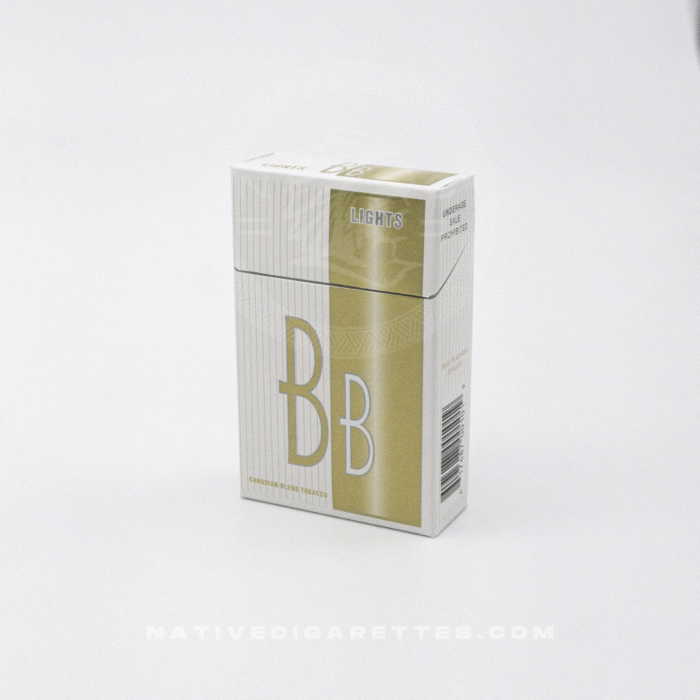 bb lights king size cigarette pack