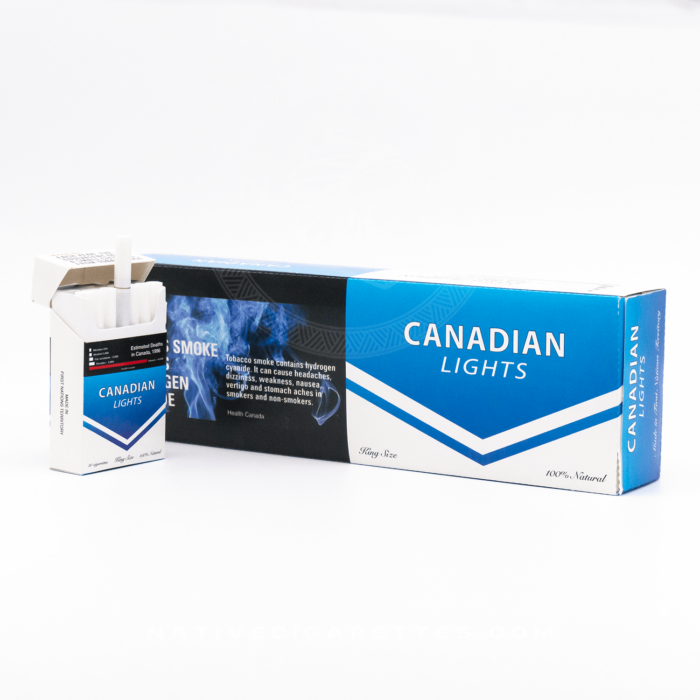 canadian lights king size cigarette carton