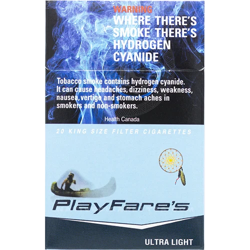 playfare's ultra light cigarettes