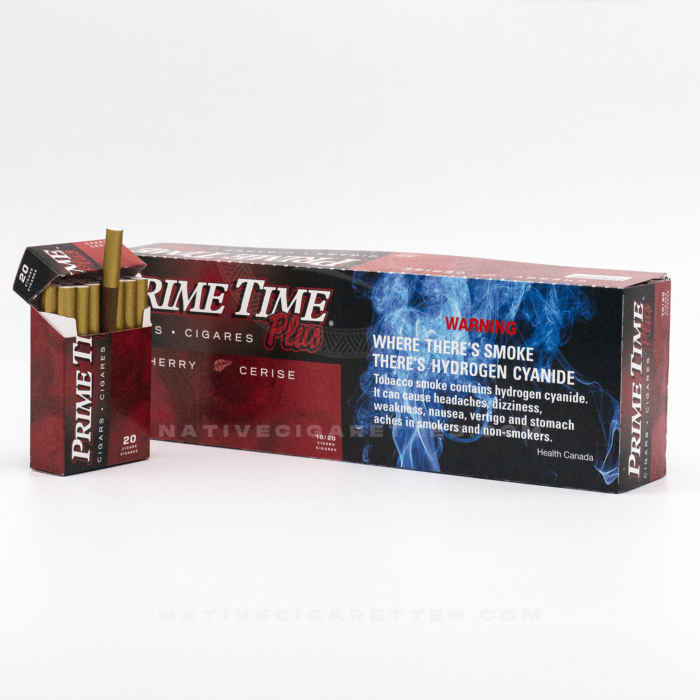 prime time cherry 2-- cigars carton