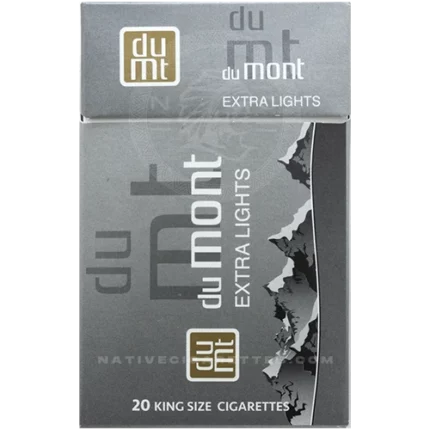 dumont extra lights cigarette pack