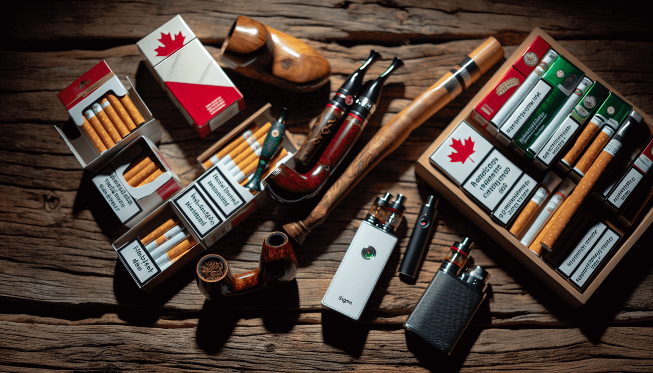 Various tobacco products in Canada