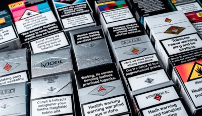 Image by NativeCigarettes.com Health warning labels on tobacco products